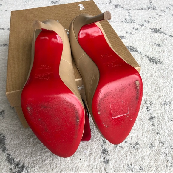 Christian Louboutin Nude Natural Flo Pumps Shoes - Picture 4 of 8